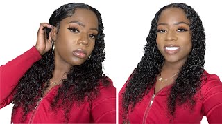 How To Install A Glueless  Lace Front Wig | Deep Wave 13X4 20 Inch Ft @Luvme Hair