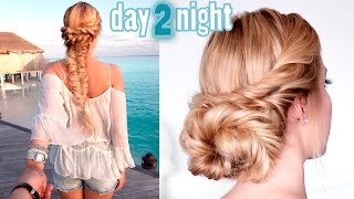 Prom/Wedding/Party Hairstyles  Last Minute Day To Night Updo  Medium/Long Hair Tutorial