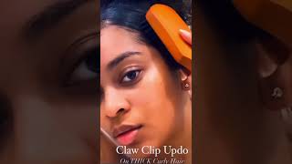 Trending Cute And Easy Claw Clip Updo Hairstyle On Naturalhair