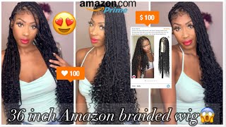 Amazon 36 Inch Braided Wig! | Its Jasmine Nichole