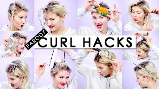 10 Curl Hair Hacks Every Girl Should Know (Parody) | Milabu