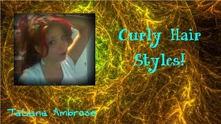 Quick Curly Hairstyle Tutorial: How Style Curly Hair  1
