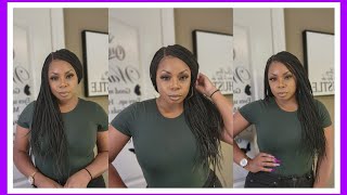 Knotless Braids In Minutes || Outre Knotless Square Part Braids  || Ft @Outrehairtv