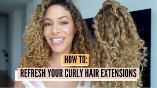 How To Refresh Your Curly Hair Extensions | Bebonia Curly Clip-In Hair Extensions