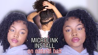 How To: Install Kinky Curly Microlinks/Itips At Home | Protective Styles | Ywigs