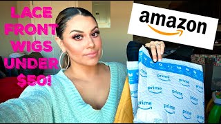 Amazon Lace Front Wigs Under $50! Is It A Yay Or Nay?? Ft. K'Ryssma & Andria | Janie Salazar
