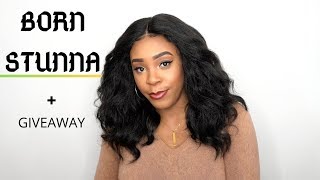 Sensationnel Curls Kinks & Co Synthetic Hair Empress Lace Front Wig - Born Stunna --/Wigtypes.Com
