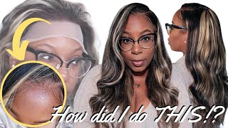 Best Before & After Wig Install! So Crazy! Fix White Lace On Wig No Bleach *New Brand* Megalook Hair