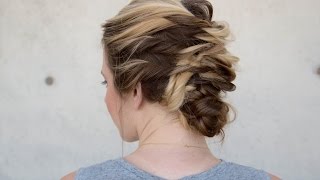 Easy Twisted Updo In Minutes