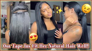 How To: Install Tape In Extensions? Hair Tutorial For Extended Hair Ft. #Elfinhair Honest Review