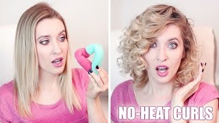 No-Heat Bouncy Ringlet Curls Overnight