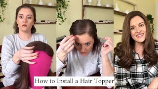 Hair Topper 101| How To Install A Hair Topper At Home