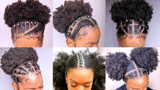 Easy 4C/4B  Rubber-Band Natural Hairstyles !!Ft Luzianacastro