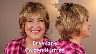 Envy Jane In Golden Nutmeg | New Wig Review | Shorter Shag With A Hand-Tied Cap And Light Fibers!