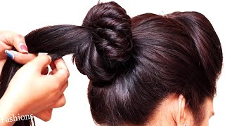 Messy Bun Hairstyles For Girls | Short/Medium Hairstyles For Girls | Prom Hairstyles | Bun Hairstyle