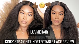 Luvme Hair Kinky Straight Lace Wig Review And Tutorial