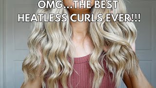 The Best Heatless Curls / Heatless Waves! Octocurl Tutorial For Overnight Curls That Beat Robe Curls