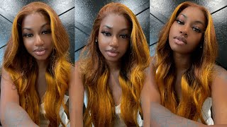The Perfect Ginger Fall Wig| Beginner Wig Install Ft Wiggins Hair