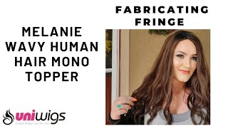 Melanie Wavy Human Hair Mono Topper - Uniwigs