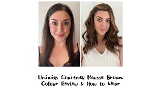 Uniwigs Courtney Mousse Brown Human Hair Topper Colour Review & How To