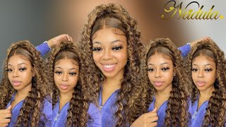 Trending Half Up Half Down Claw Clip | Frontal Wig Install | Ft Nadula Hair
