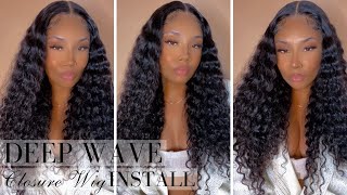 Deep Wave Hd Closure Glueless Wig Install | Alipearl 5X5 Closure Wig