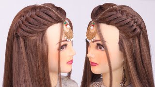 2 Latest Hairstyle For Wedding L Engagement Look For Bride L Gown Hairstyles L Braid Hairstyles 2022