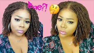 Twisted Bae Braids!! By Mane Concept  4X4 Lace Front Wig Bahamas Twist 14" Review | Annettebeau