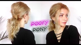 Cute Effortless Hairstyle Lazy Poofy Curly Ponytail | Awesome Hairstyles