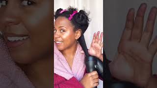 From Curly To Straight |How To Stretch Natural Curls W/ The Revair Blow Dryer |Protective Style Prep