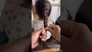 Back To School Hair- Braided Bun! #Shorts #Easyhairstyles #Girlhairstyle #Backtoschoolhairstyle
