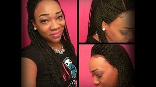"Sensational Box Braid Lace Front Wig Collab W/Theheartsandcake90