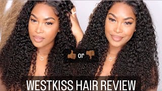 Westkiss Hair 5*5 Curly Hair Wig Review And Tutorial