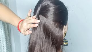 Simple & Easy Hairstyles! Easy Juda Hairstyle Without Donut ! Cute Easy Hairstyles Long Hair Bun