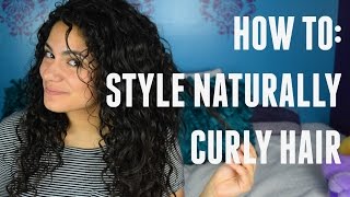 Hair Tutorial (How To): Style Naturally Curly Hair (No Heat)
