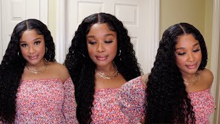 Wow  Amazing Curls! Deep Wave 26" Lace Frontal Install | Tinashe