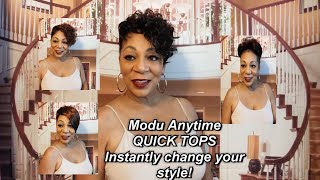 Hair Toppers For Woman Modu Anytime Quick Top Hair Pieces