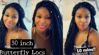 Long Butterfly Locs Wig| Watch Before You Buy! | Sensationnel Hd Lace Front Braided Wig