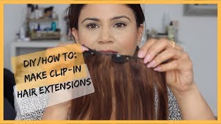 Diy/How To: Make Clip In Hair Extensions At Home