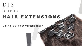 #Slrawvirginhair Diy Clip-In Hair Extensions For All Hair Types | Easy Step By Step