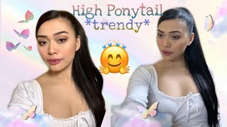 High Ponytail Side Part |Long Clip-In Hair Extensions