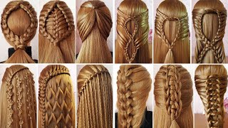 12 Easy Braid Hairstyle Tutorial  Hairstyle Transformations  Coiffures Avec Tresses Pour L'Ecol