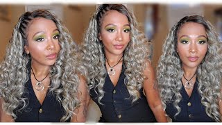 Mane Concept Red Carpet Synthetic Hair Braid Cornrow Lace Wig Rccr201