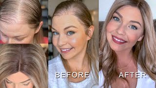 Hair Topper101| How To Style A Hair Topper Quickly & Make The Hairline Natural