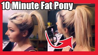 Using Clip Extensions To Get A Thick Ponytail