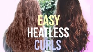 How To: Heatless Overnight Curls! 2016