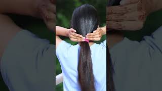 Beautiful Ponytail Hairstyles For School/College Girls  #Shorts #Shortsvideo #Trending