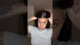 It Came Like This?? Pre-Cut Lace Wig Wear And Go #Curlymehair #Weargowig #Shorts