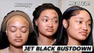 Jet Black Bustdown Middle Part Straight Wig Install On My Bestie | Ft. Asteria Hair