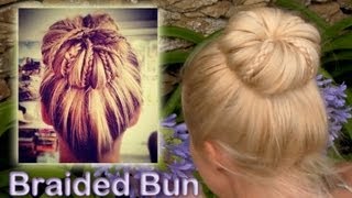 Elegant Braided Updo Hairstyle For Everyday Rolled Bun For Medium Long Hair Tutorial
